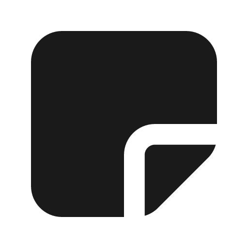 Sticker fill icon, filled style, from MingCute Icon