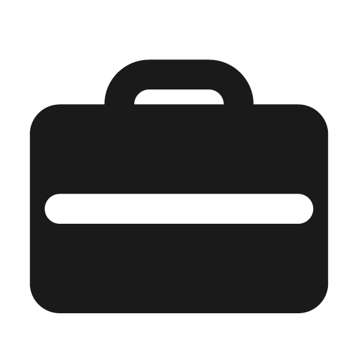 Suitcase 2 fill icon, filled style, from MingCute Icon