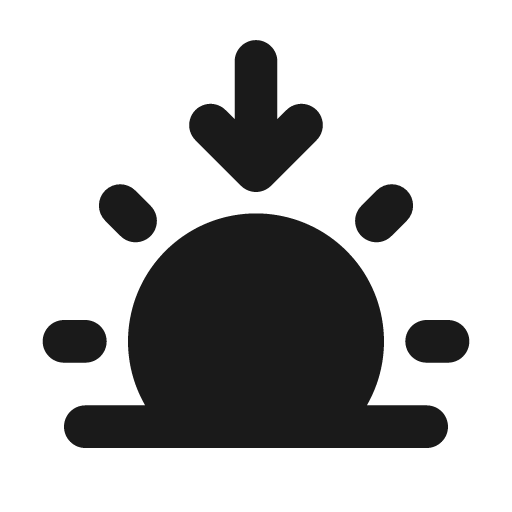 Sunset fill icon, filled style, from MingCute Icon