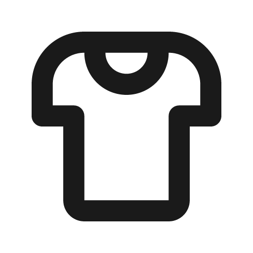 T shirt 2 line icon, outline style, from MingCute Icon