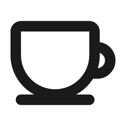 Teacup line icon, outline style, from MingCute Icon