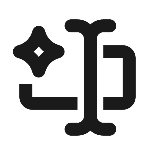 Textbox ai line icon, outline style, from MingCute Icon