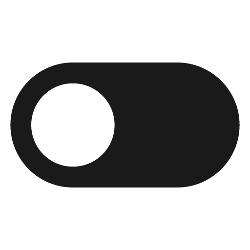 Toggle left fill icon, filled style, from MingCute Icon