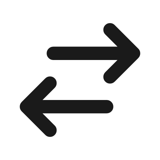 Transfer 3 line icon, outline style, from MingCute Icon