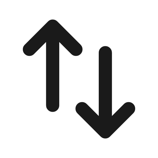 Transfer 4 line icon, outline style, from MingCute Icon