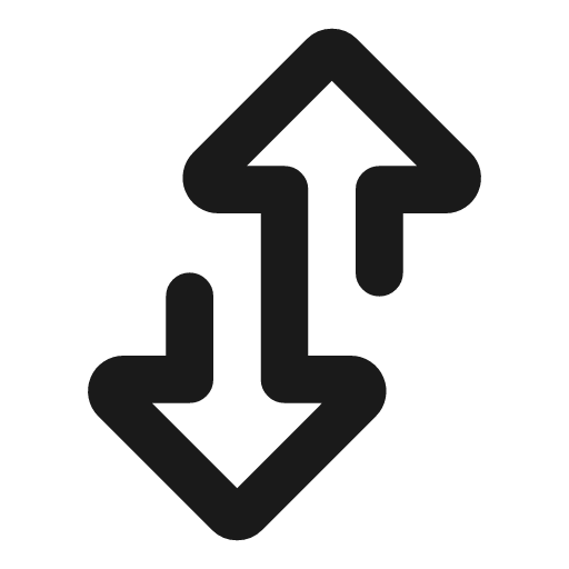Transfer vertical line icon, outline style, from MingCute Icon