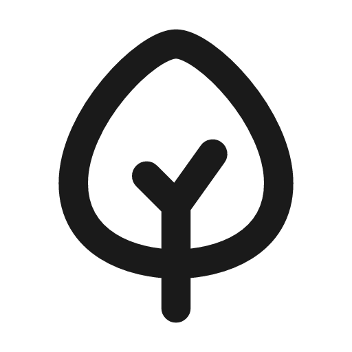 Tree 3 line icon, outline style, from MingCute Icon
