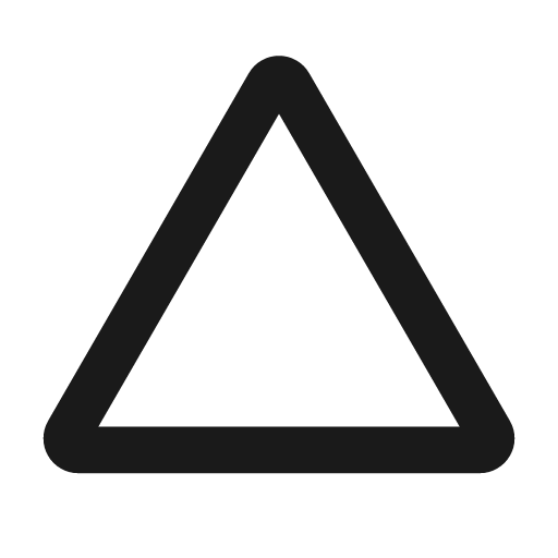 Triangle line icon, outline style, from MingCute Icon