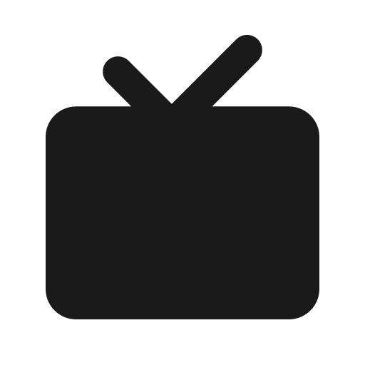 Tv 2 fill icon, filled style, from MingCute Icon