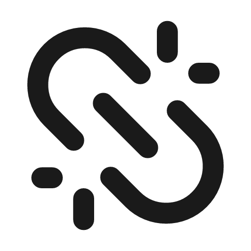 Unlink 2 line icon, outline style, from MingCute Icon