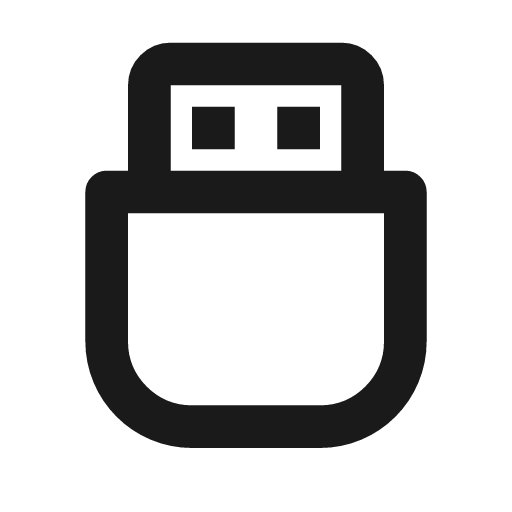 Usb flash disk line icon, outline style, from MingCute Icon
