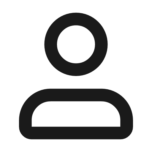 User 2 line icon, outline style, from MingCute Icon