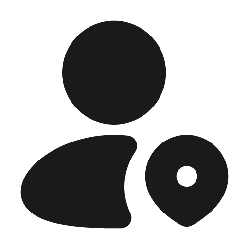 User pin fill icon, filled style, from MingCute Icon