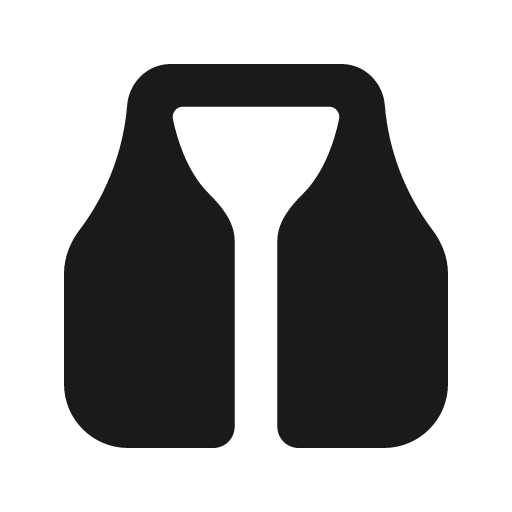 Vest fill icon, filled style, from MingCute Icon