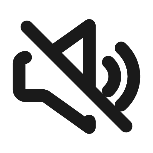 Volume off line icon, outline style, from MingCute Icon