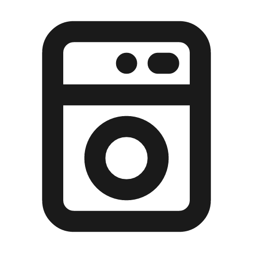 Wash machine line icon, outline style, from MingCute Icon