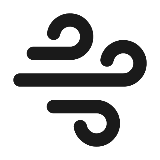 Wind line icon, outline style, from MingCute Icon