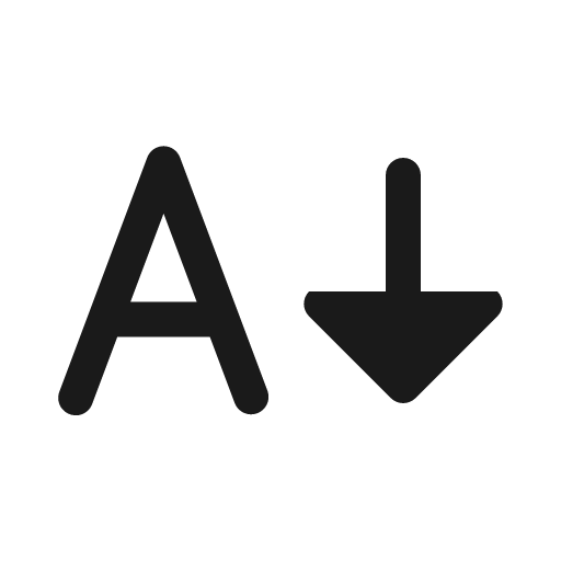 A arrow down solid icon, filled style, from Myna UI Icons
