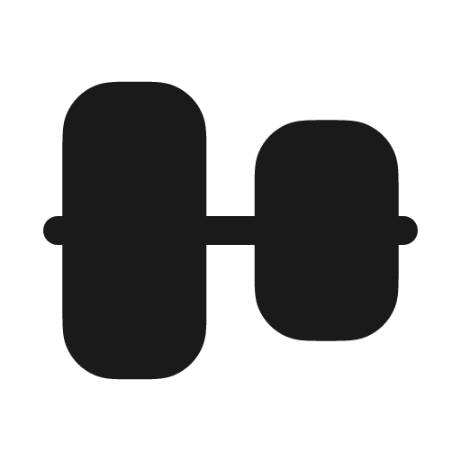 Align vertical solid icon, filled style, from Myna UI Icons