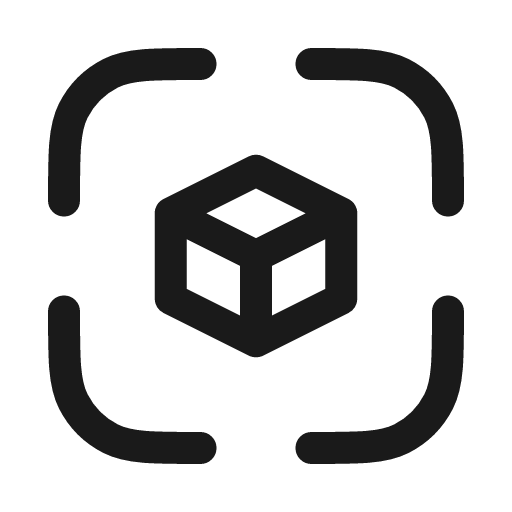 Ar icon, line style, from Myna UI Icons
