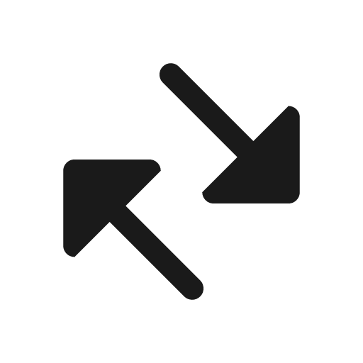 Arrow diagonal two solid icon, filled style, from Myna UI Icons