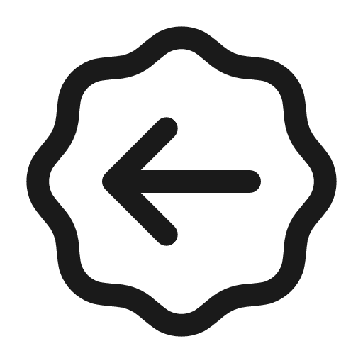 Arrow left waves icon, line style, from Myna UI Icons