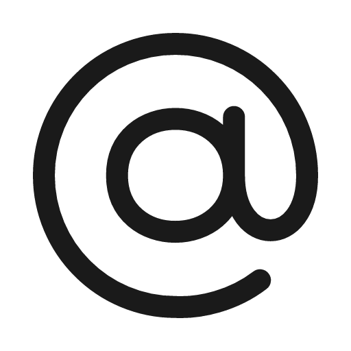 At icon, line style, from Myna UI Icons
