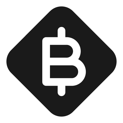 Bitcoin diamond solid icon, filled style, from Myna UI Icons