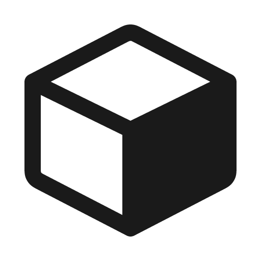 Box solid icon, filled style, from Myna UI Icons