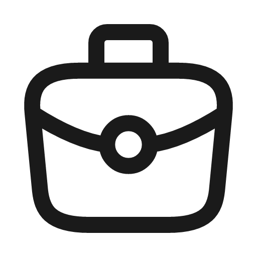 Briefcase icon, line style, from Myna UI Icons