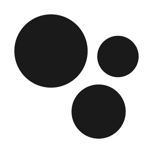 Bubbles solid icon, filled style, from Myna UI Icons