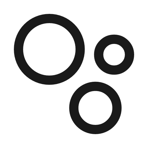 Bubbles icon, line style, from Myna UI Icons