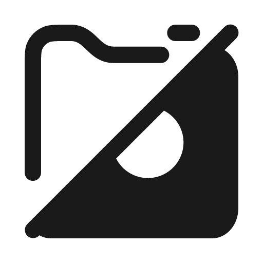 Camera off solid icon, filled style, from Myna UI Icons