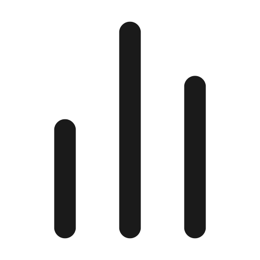 Chart no axes column solid icon, filled style, from Myna UI Icons