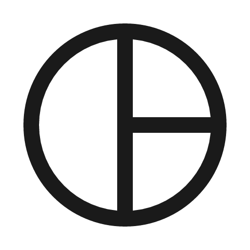 Chart pie one icon, line style, from Myna UI Icons