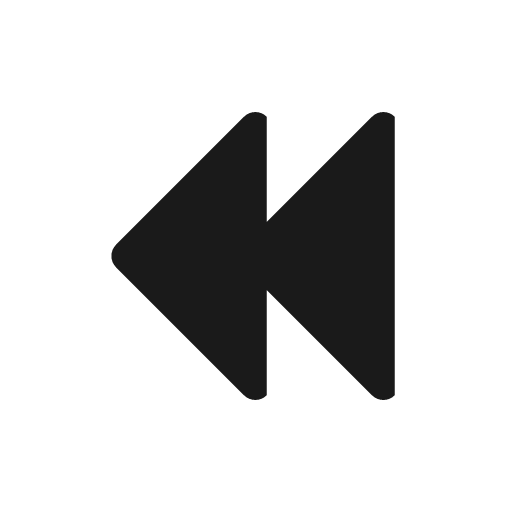 Chevrons left solid icon, filled style, from Myna UI Icons