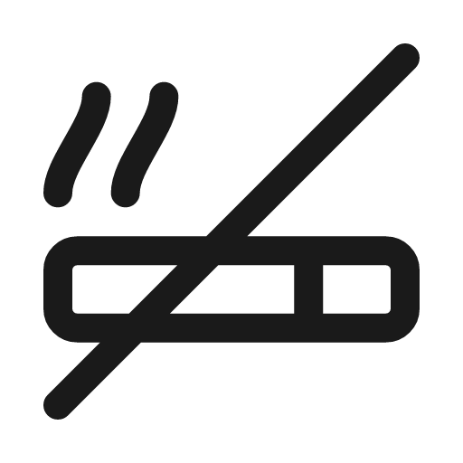 Cigarette off icon, line style, from Myna UI Icons