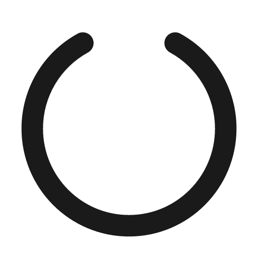 Circle notch solid icon, filled style, from Myna UI Icons