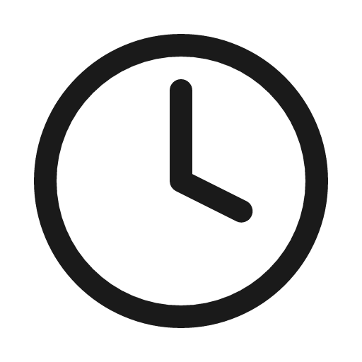 Clock circle icon, line style, from Myna UI Icons