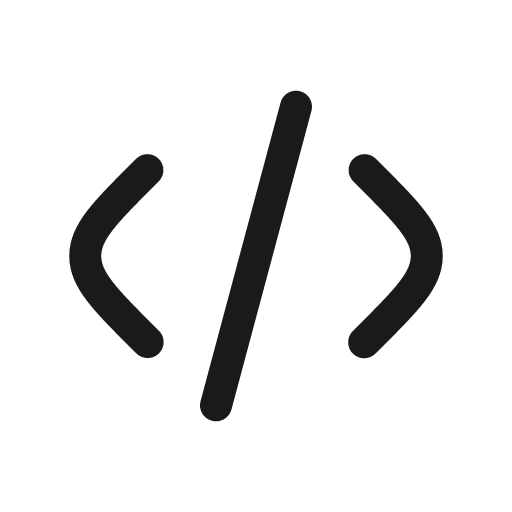 Code solid icon, filled style, from Myna UI Icons