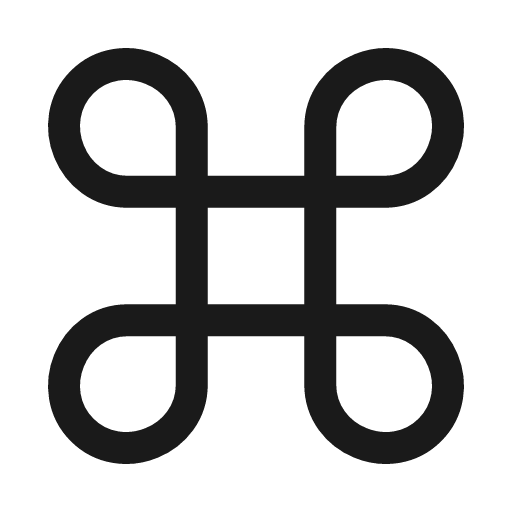 Command icon, line style, from Myna UI Icons