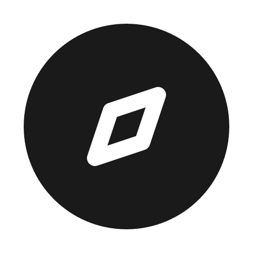Compass solid icon, filled style, from Myna UI Icons