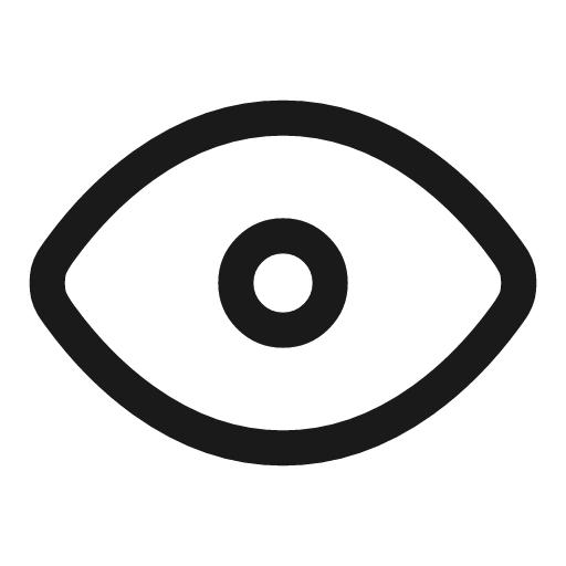 Eye icon, line style, from Myna UI Icons