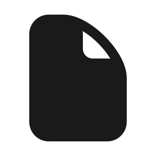 File solid icon, filled style, from Myna UI Icons
