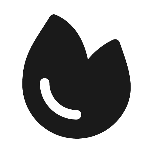 Fire solid icon, filled style, from Myna UI Icons