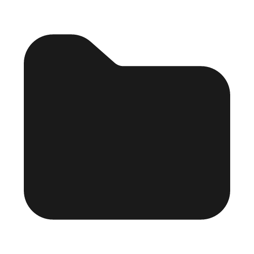 Folder solid icon, filled style, from Myna UI Icons
