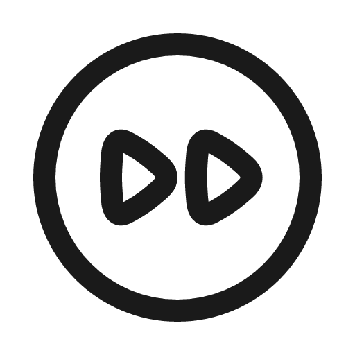Forward circle icon, line style, from Myna UI Icons