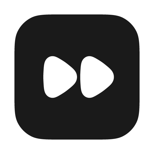Forward square solid icon, filled style, from Myna UI Icons