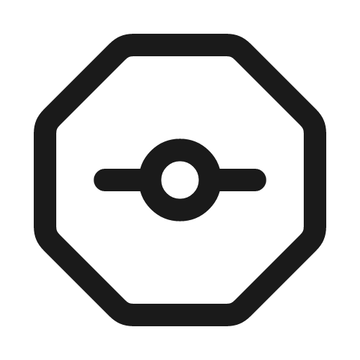 Git octagon icon, line style, from Myna UI Icons