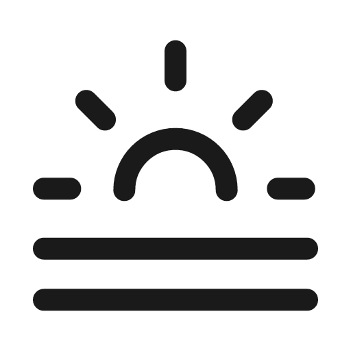 Haze icon, line style, from Myna UI Icons